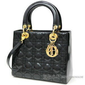 Dior Lady Dior Classic Handbag Cannage Stitch Mirror Calfskin Leather Logo Charm